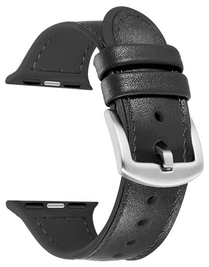 4 Color - Watch Strap - Hybrid Leather / Silicone - Compatible with Apple Watch