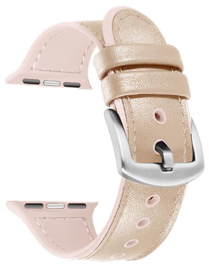 4 Color - Watch Strap - Hybrid Leather / Silicone - Compatible with Apple Watch