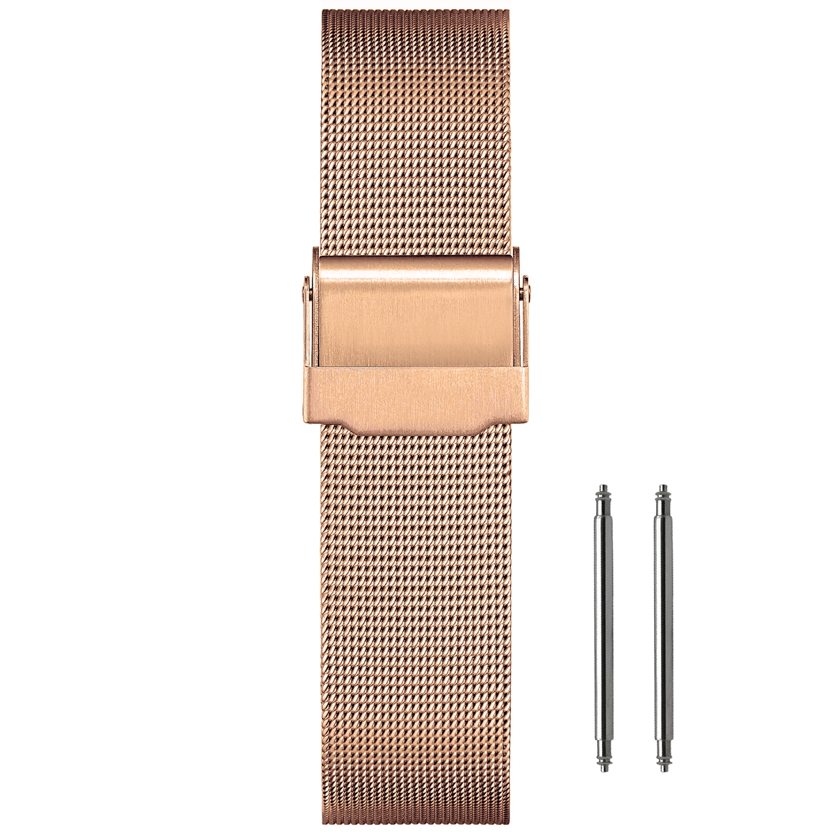 16mm Mesh Fine Ø 0.4mm - Milanese Mesh Watch Strap - Universal - Rose Gold