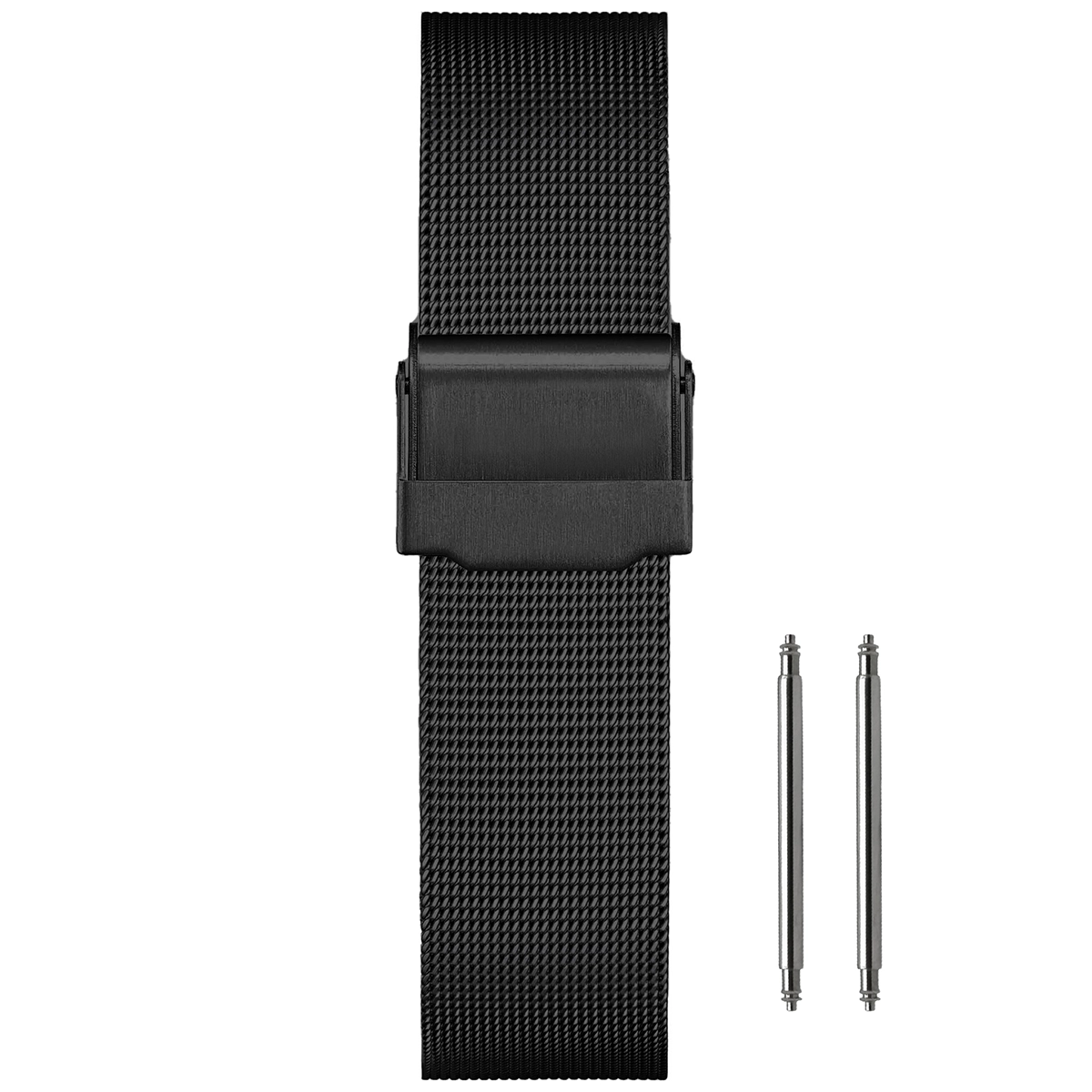 16mm Mesh Fine Ø 0.4mm - Milanese Mesh Watch Strap - Universal - Black