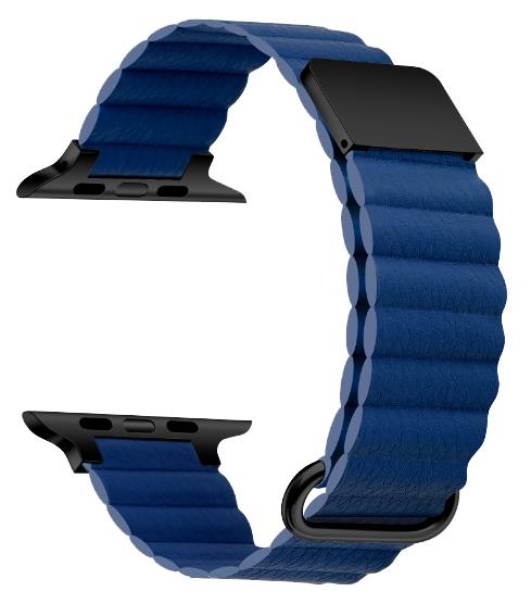 11 Farben – Uhrenarmband – Mikrofaser-Leder – Kompatibel mit Apple Watch – Magnetschnalle