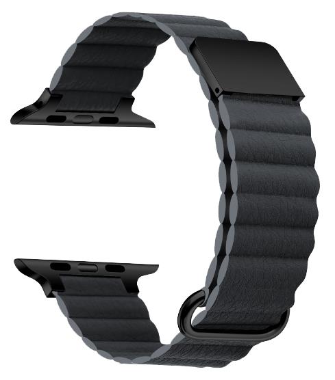 11 Farben – Uhrenarmband – Mikrofaser-Leder – Kompatibel mit Apple Watch – Magnetschnalle