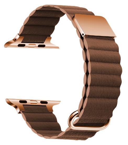 11 Farben – Uhrenarmband – Mikrofaser-Leder – Kompatibel mit Apple Watch – Magnetschnalle