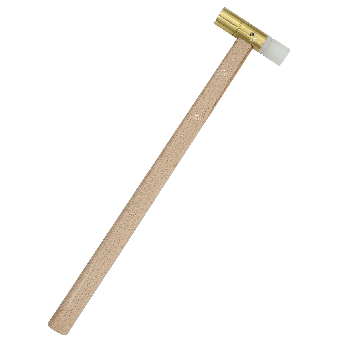 Watchmaker's Hammer Tool - Brass and Plastic, 55 g (2 oz) x 51 x 13 mm - for forming and bending metals - 19161