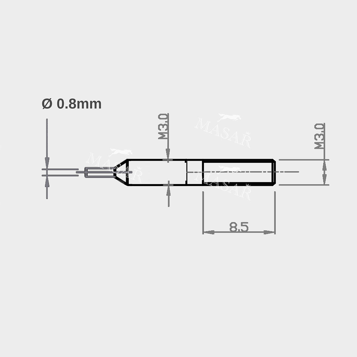 Replacement tips for XT Premium Tool – Watch Strap – 0.7mm or 0.8mm - 420F Stainless Steel