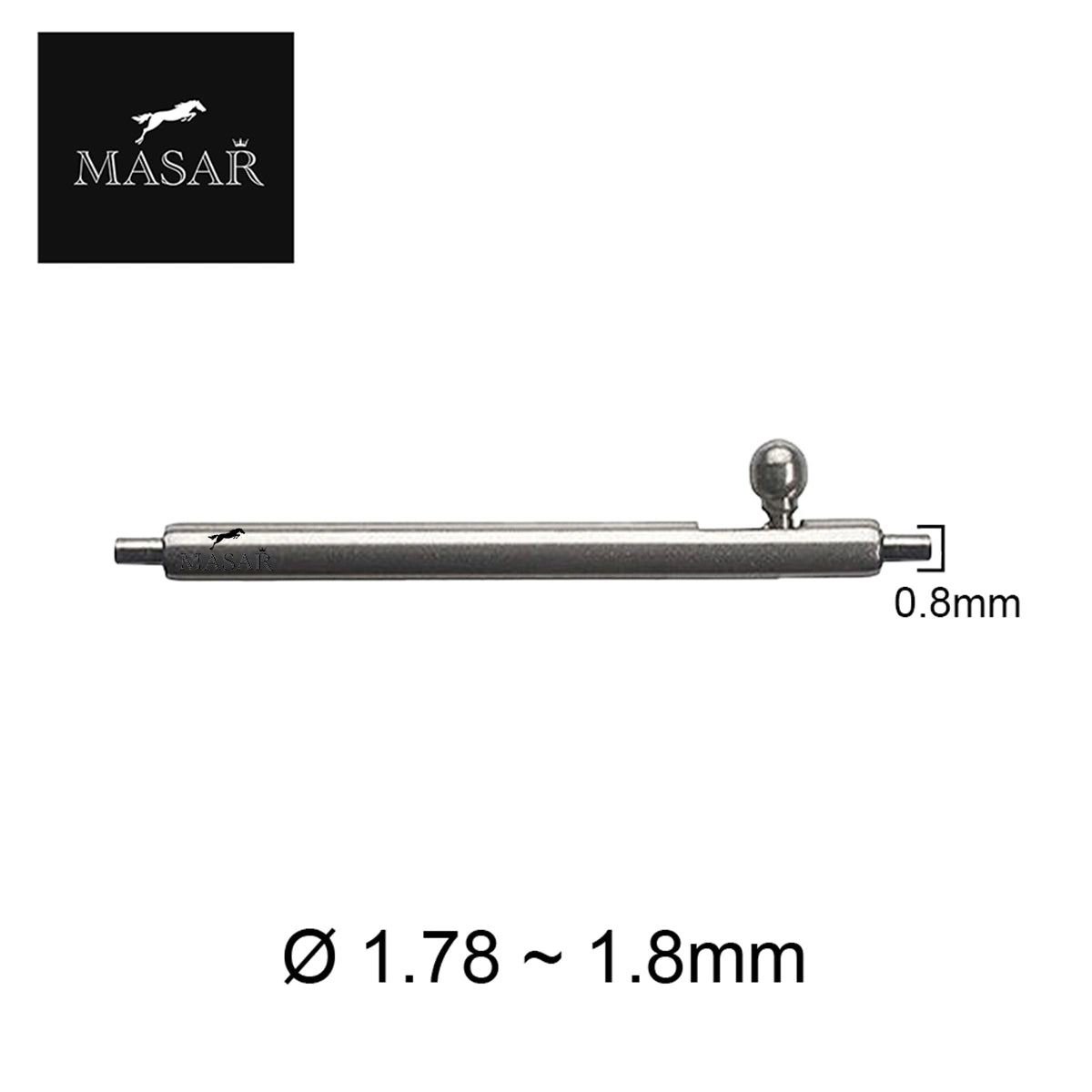 21 mm Uhrenpumpe, Schnellspannhebel, Edelstahl, 4 Stück