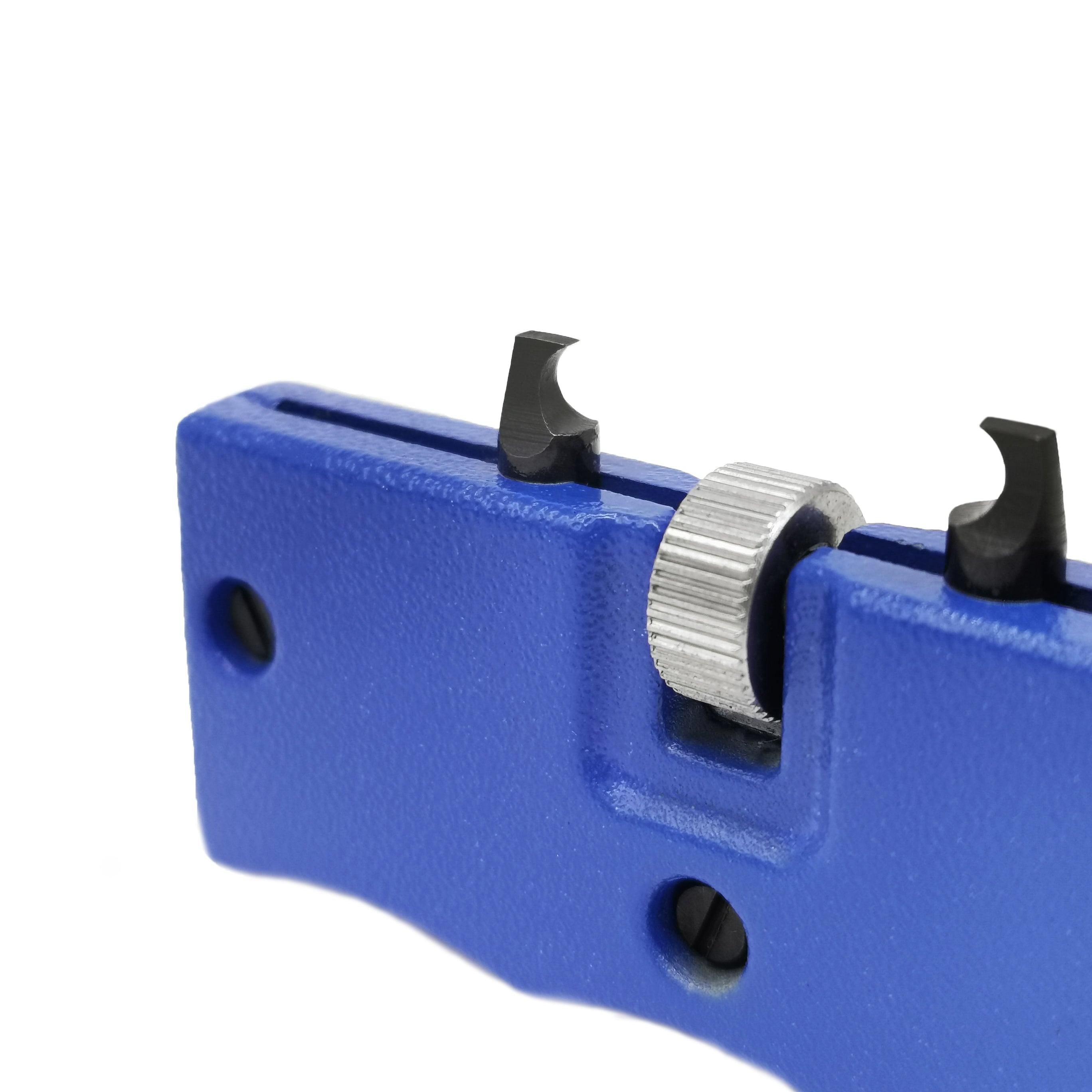 Watch Case Opener Kit up to Ø 70 mm - Hardened Steel Slotted Jaws - Twisting Action (Hand Held) - Steel Holder