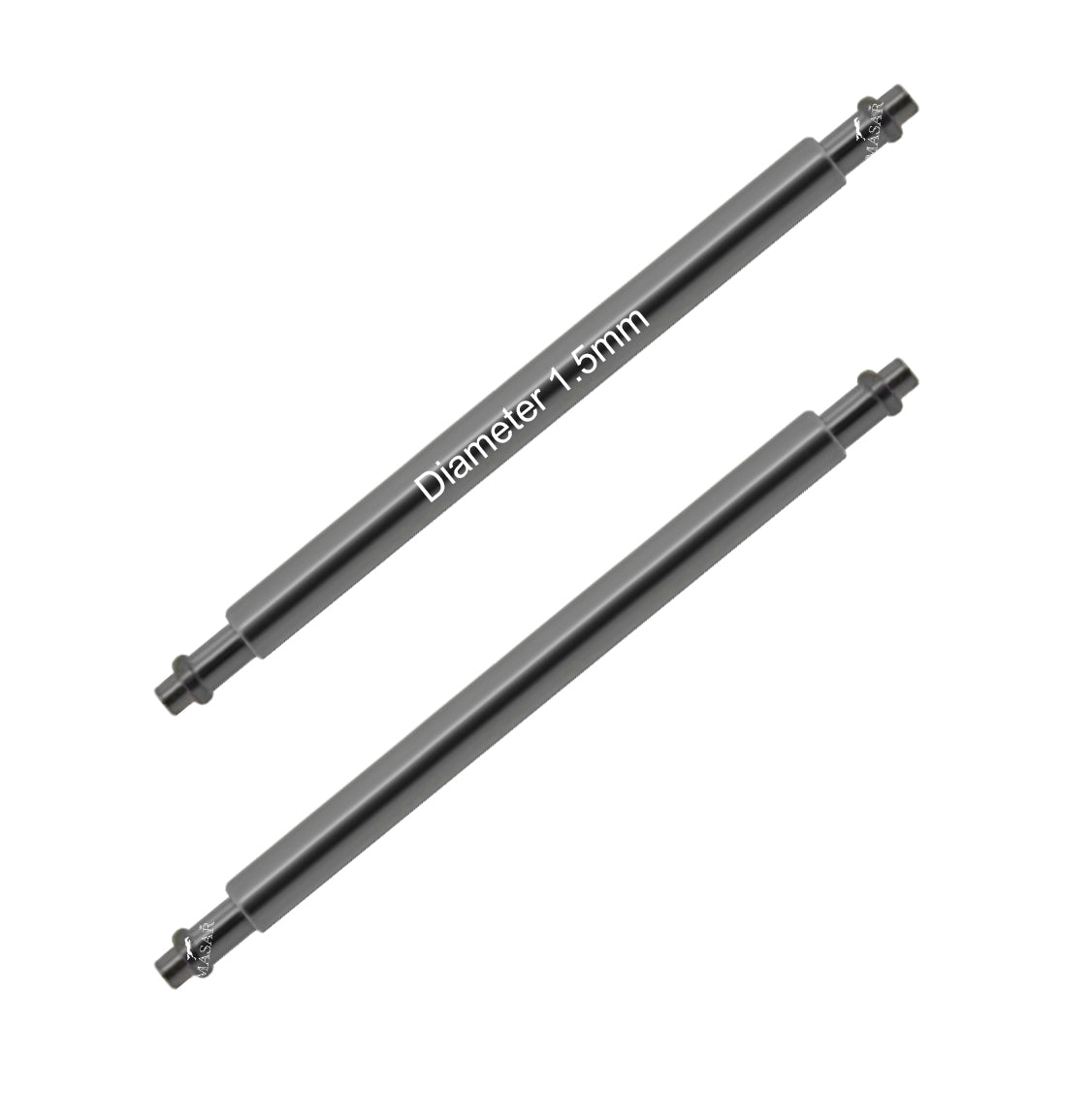 18mm to 24mm XSF Ø 1.5mm - Spring bars for watch strap - 316L stainless steel - 0.8mm - 2 pcs