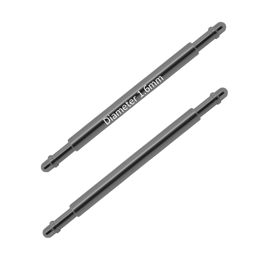 8mm to 22mm BXT Ø 1.6mm - Spring bars for watch strap - Stainless steel - 1.0mm - 2 pcs