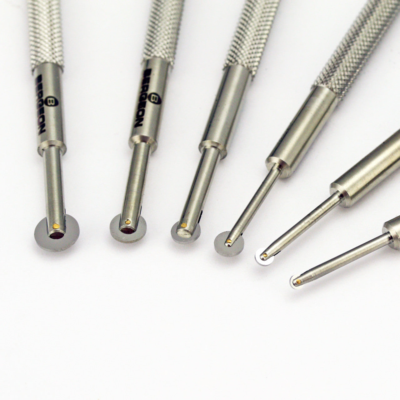 Bergeon 1895‑AC6 – Set of 6 double-sided hardened steel roller cutters – Swiss Made