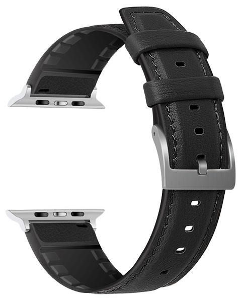 4 Color - Watch Strap - Hybrid Leather TPU - Compatible with Apple Watch