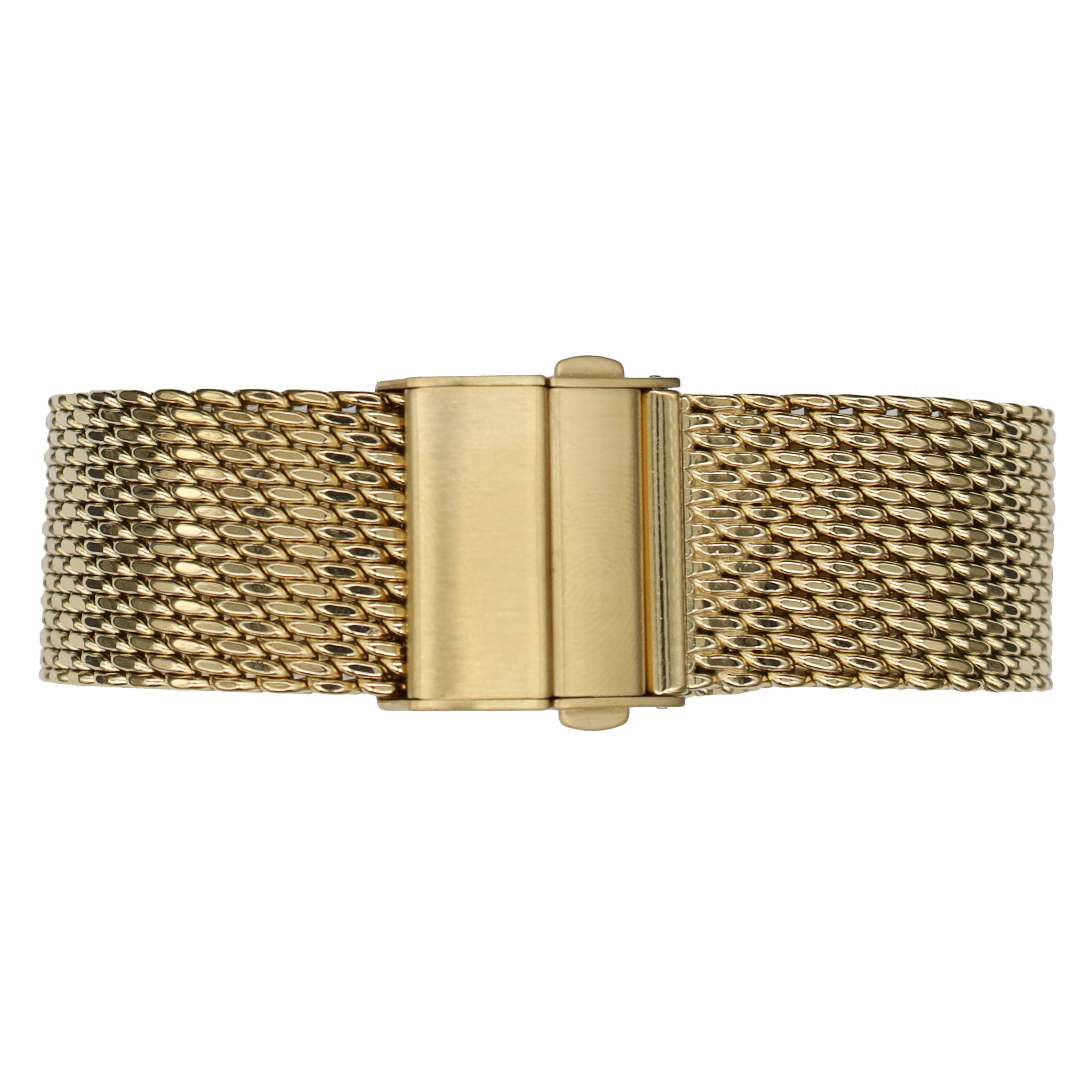 20mm BiG Mesh Ø 1mm Deployment Buckle - Men's Watch Strap Mesh, Milanese - Universal - Gold