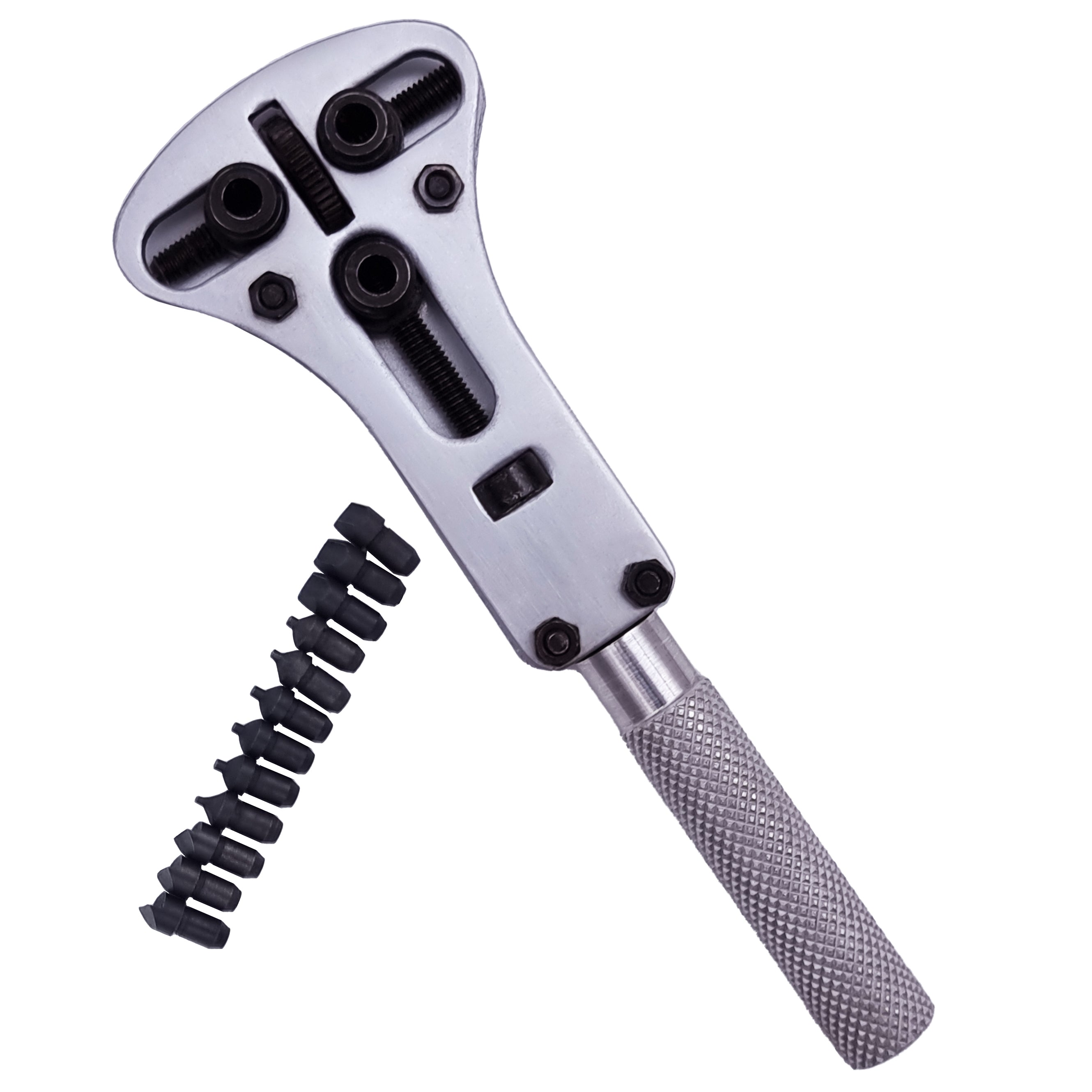 Jaxa Universal Jaw Wrench for Opening Screw Watch Cases up to Ø 39 mm Satin