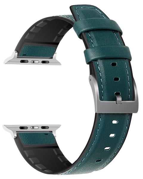 4 Color - Watch Strap - Hybrid Leather TPU - Compatible with Apple Watch
