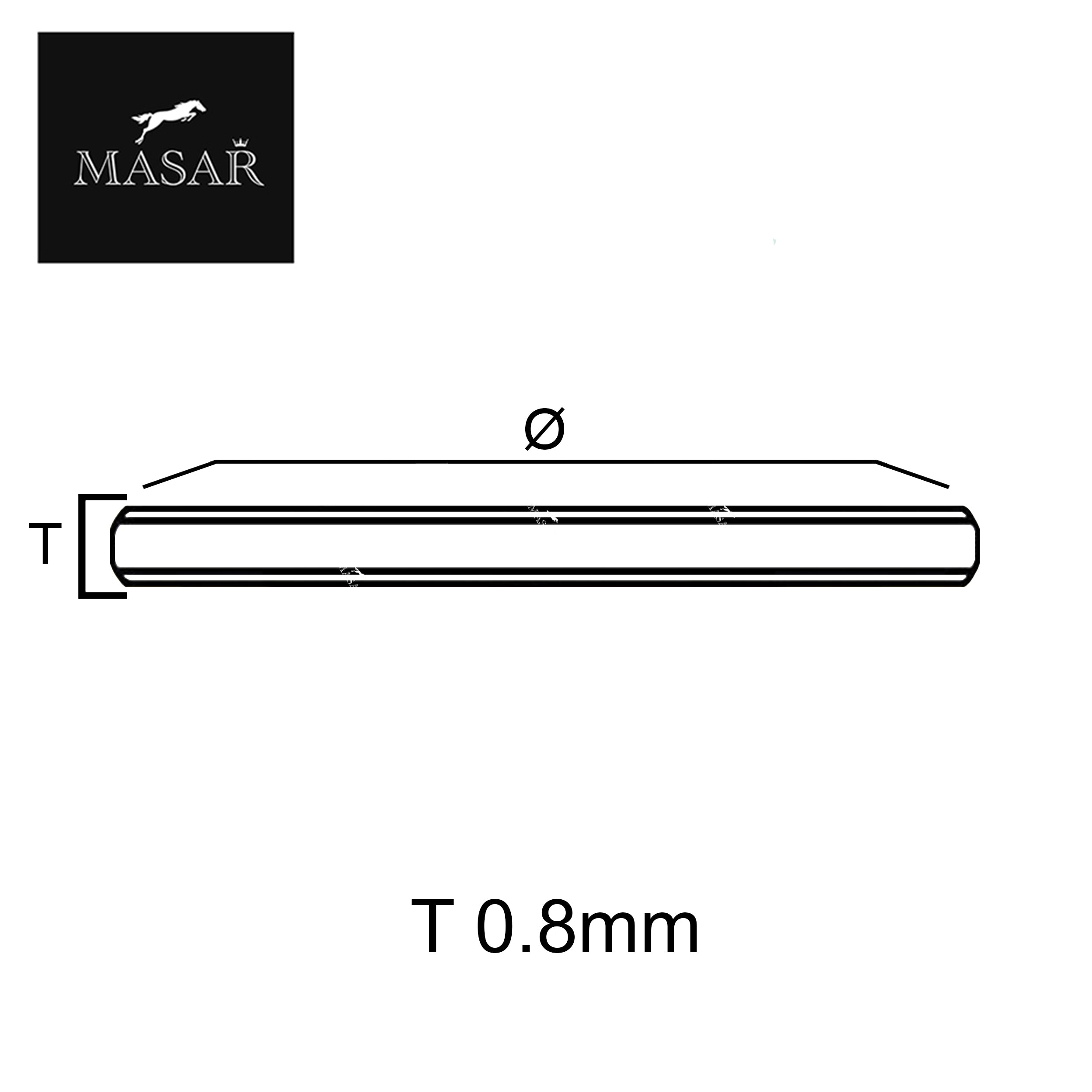 Premium Flat Watch Glass – Round Mineral Crystal – Thickness 0.8mm - Ø 20mm to 29.9mm - 1 Pcs