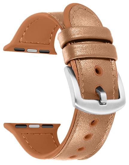 4 Color - Watch Strap - Hybrid Leather / Silicone - Compatible with Apple Watch