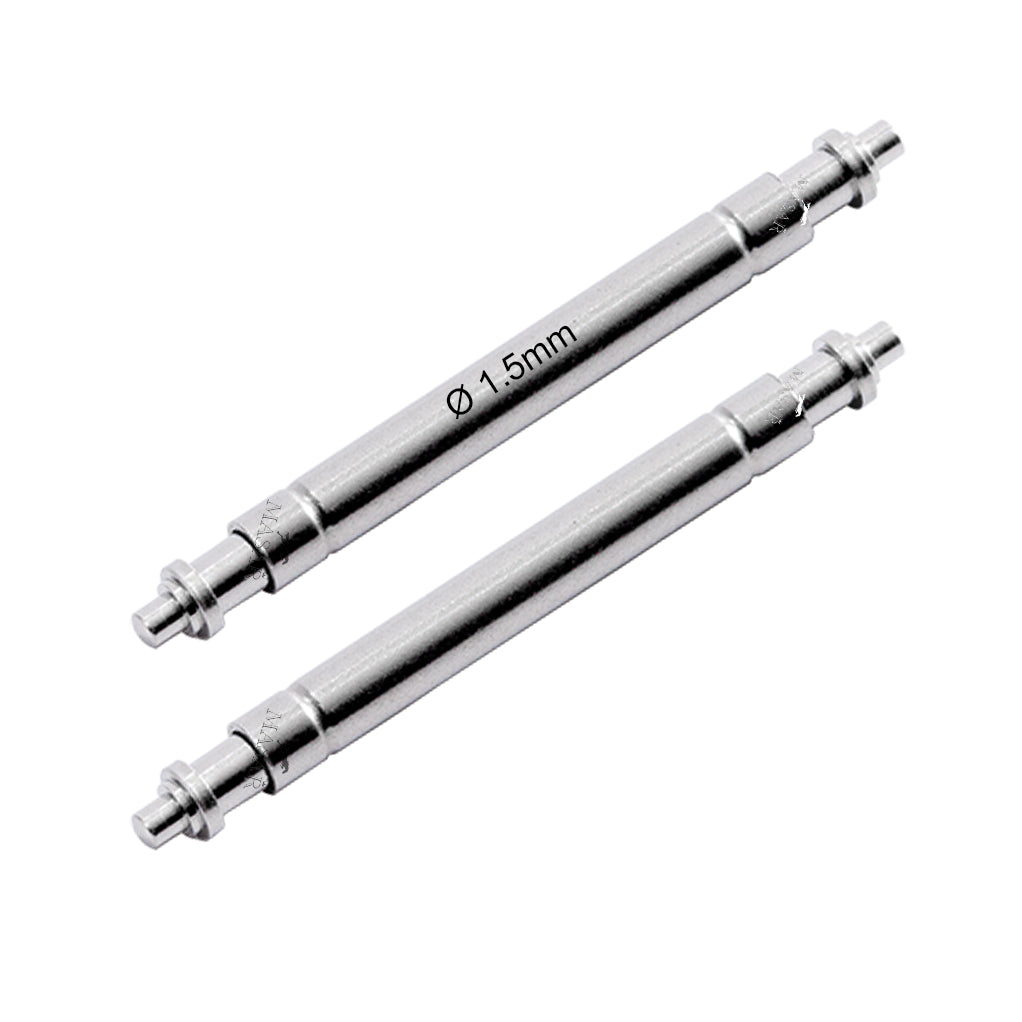 18mm to 24mm XST Ø 1.5mm - Spring bars for watch strap - 316L stainless steel - 0.9mm - 2 pcs