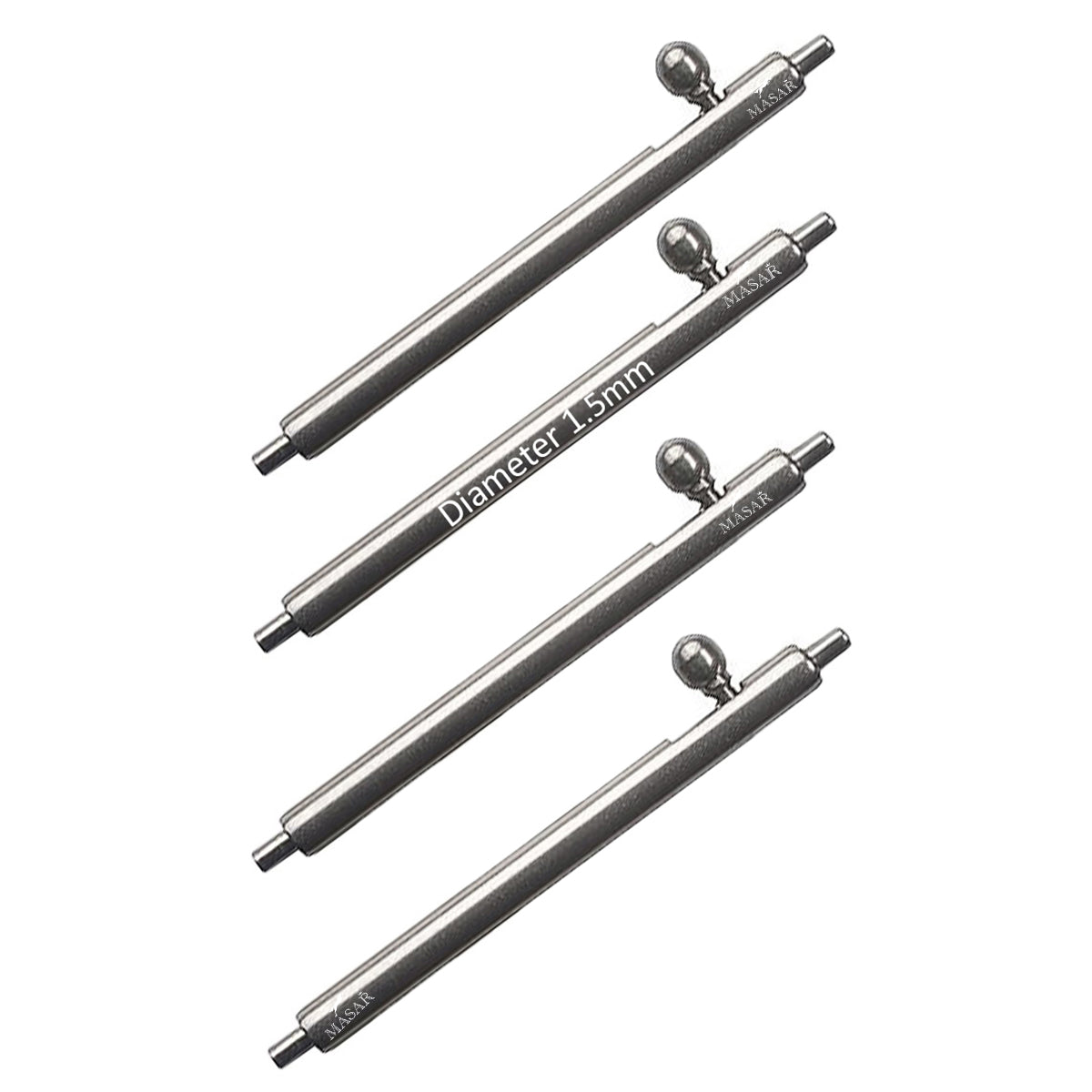 XSA Ø 1.5mm - Spring bars for watch strap - Quick release - Quick Release Stainless steel 304L - 0.8mm - 4 pcs