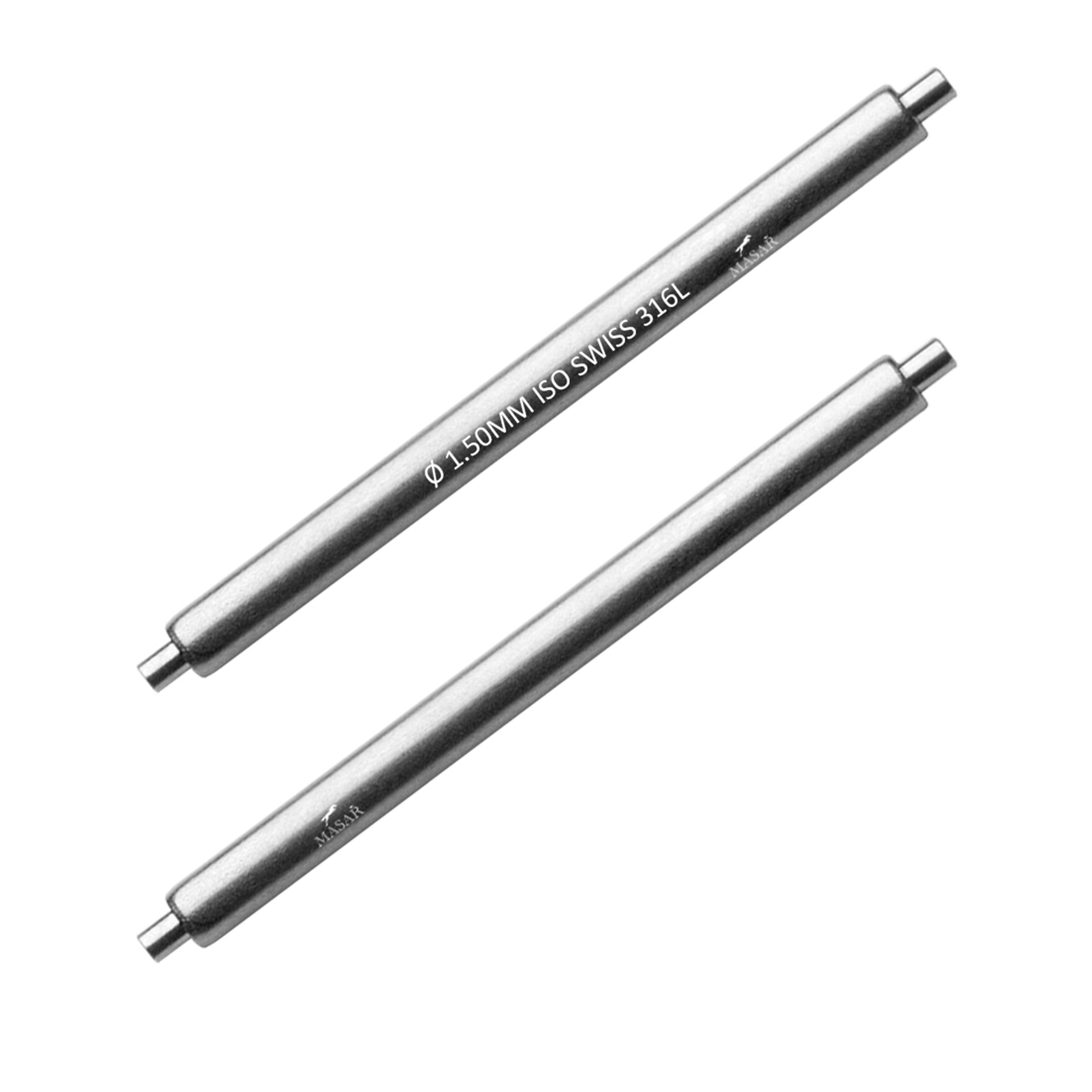 6mm to 22mm XSS Ø 1.5mm - Spring bars for watch strap - 316L stainless steel - 0.7mm - Swiss Made - 2 pcs