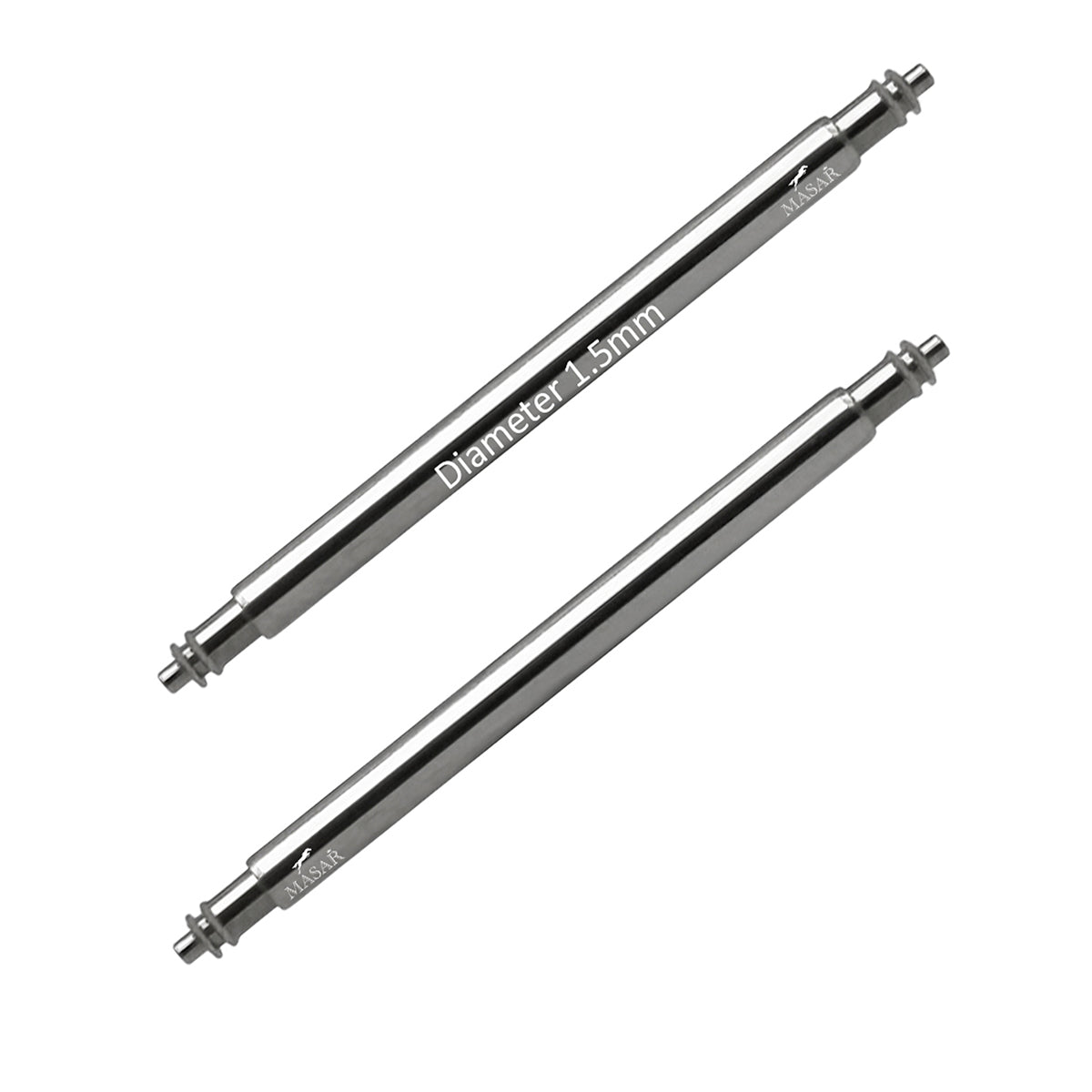 SLX Ø 1.5mm - Spring bars for watch strap - 316L stainless steel - 0.8mm - 2 pcs