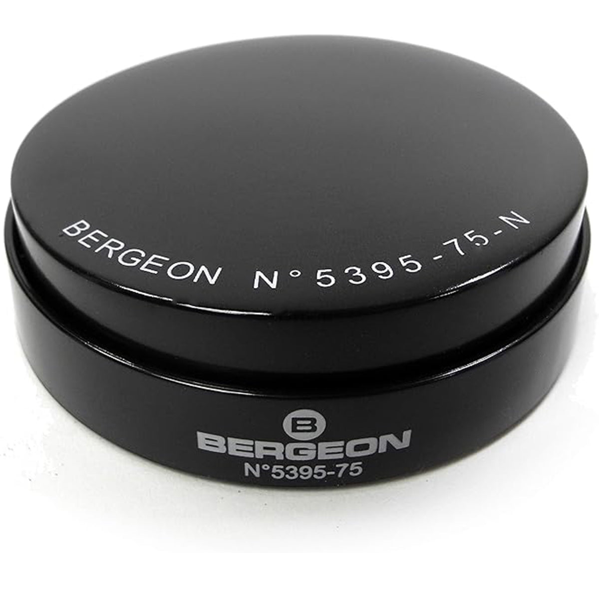 Bergeon 5395‑75‑N – Black non-slip gel watch cushion Ø 75 mm (Swiss Made)
