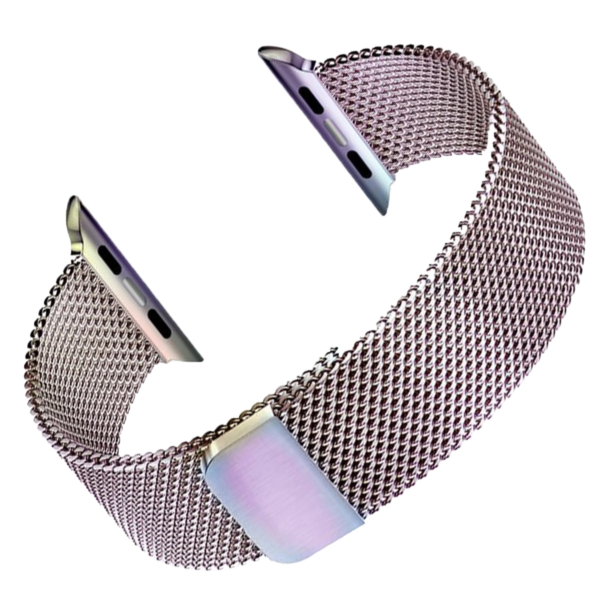 Milanese Iridescent Gasoline Strap Compatible with Apple Watch iWatch Band - Double Magnetic