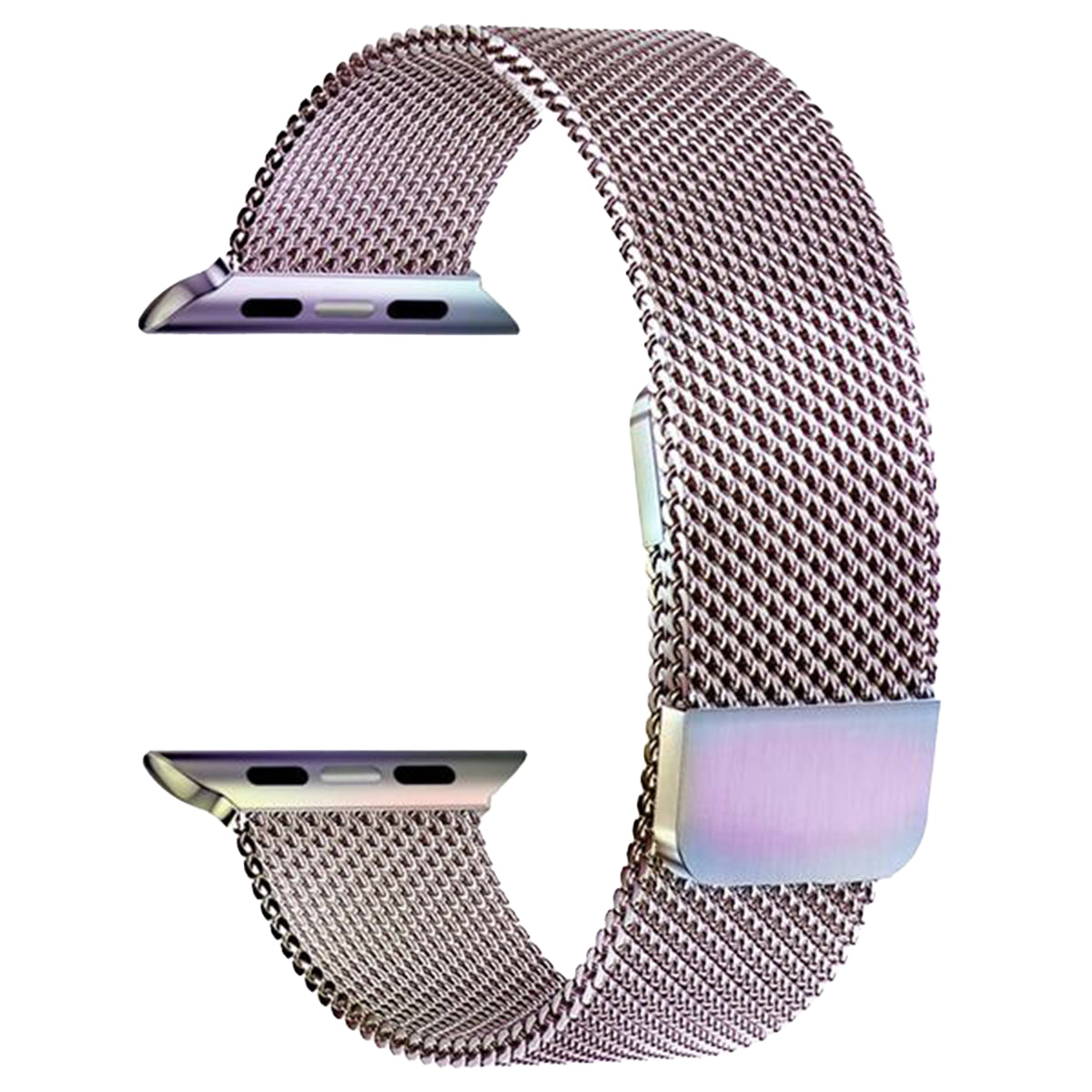 Milanese Iridescent Gasoline Strap Compatible with Apple Watch iWatch Band - Double Magnetic