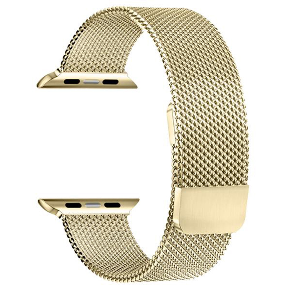 Gold Milanese Watch Band Compatible with Apple Watch iwatch - Double Magnetic