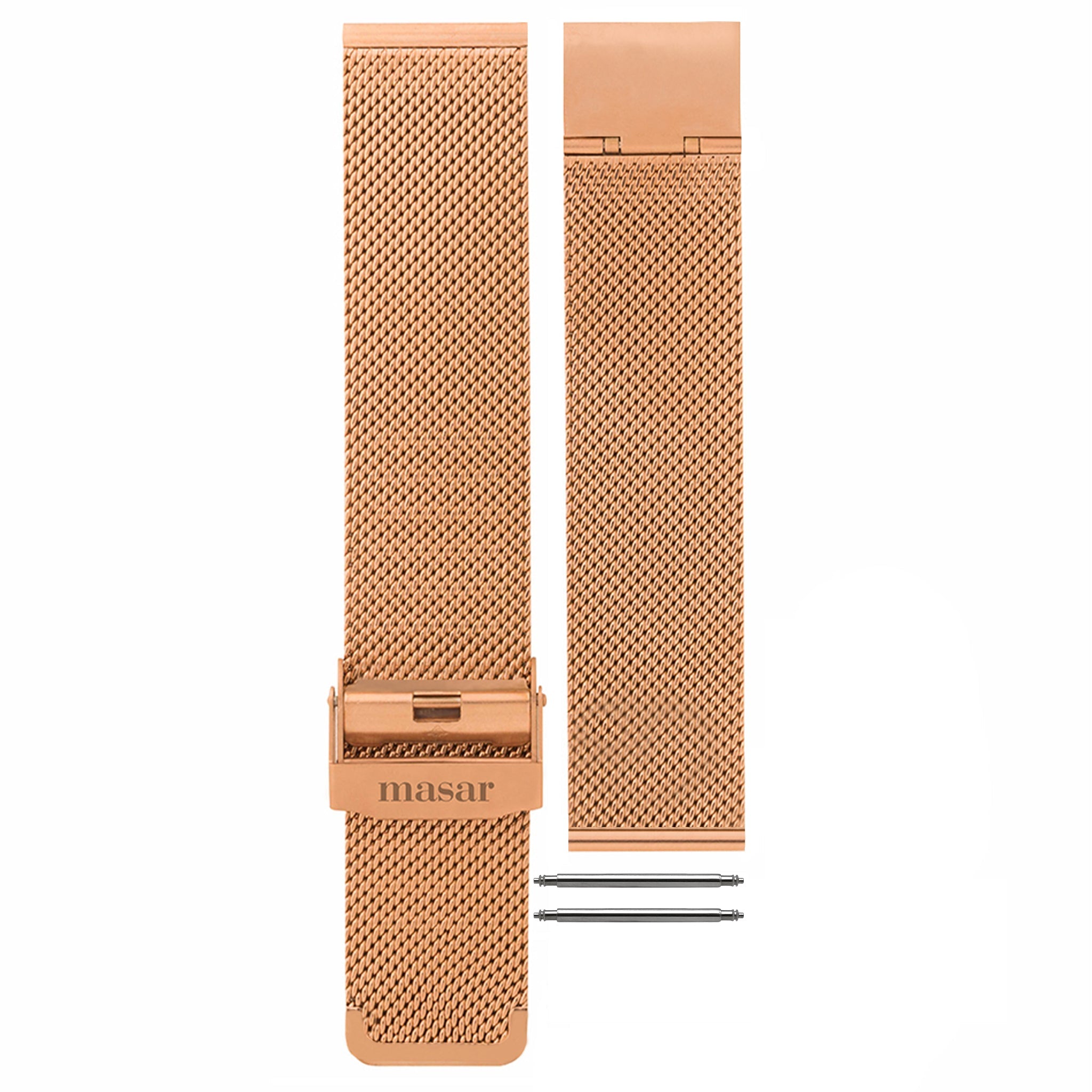 16mm Premium Mesh Ø 0.6mm - Milanese Mesh Watch Strap - Universal - Rose Gold