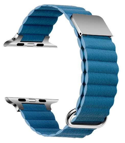 11 Farben – Uhrenarmband – Mikrofaser-Leder – Kompatibel mit Apple Watch – Magnetschnalle
