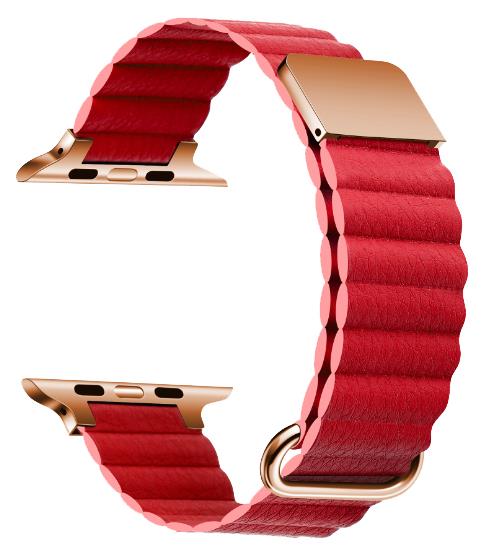 11 Farben – Uhrenarmband – Mikrofaser-Leder – Kompatibel mit Apple Watch – Magnetschnalle