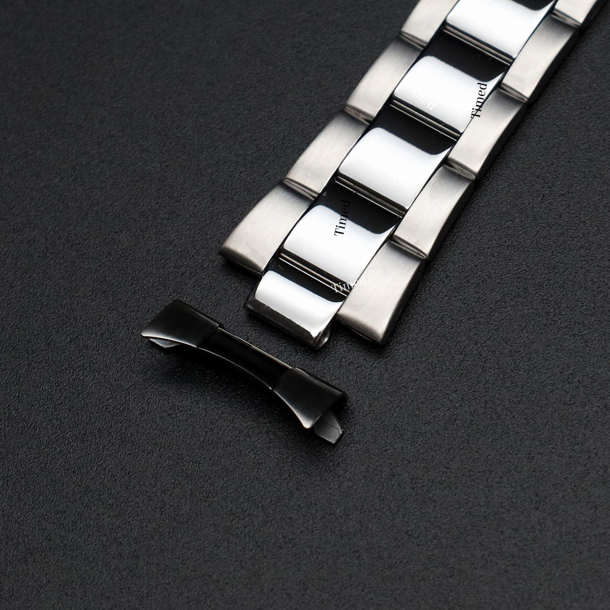 Compatible Rolex Oyster Watch Strap - Curved Ends for Men - 18, 20, 22 mm