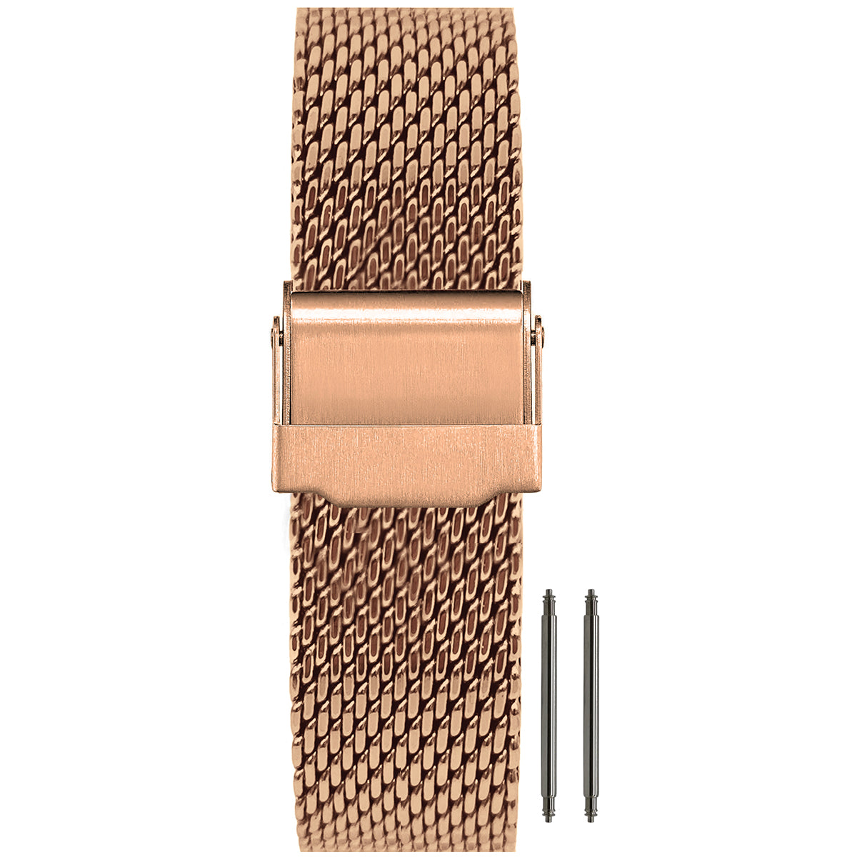 20mm BiG Mesh Ø 1mm - Men's Mesh Watch Strap, Milanese - Gold Rose Gold Universal