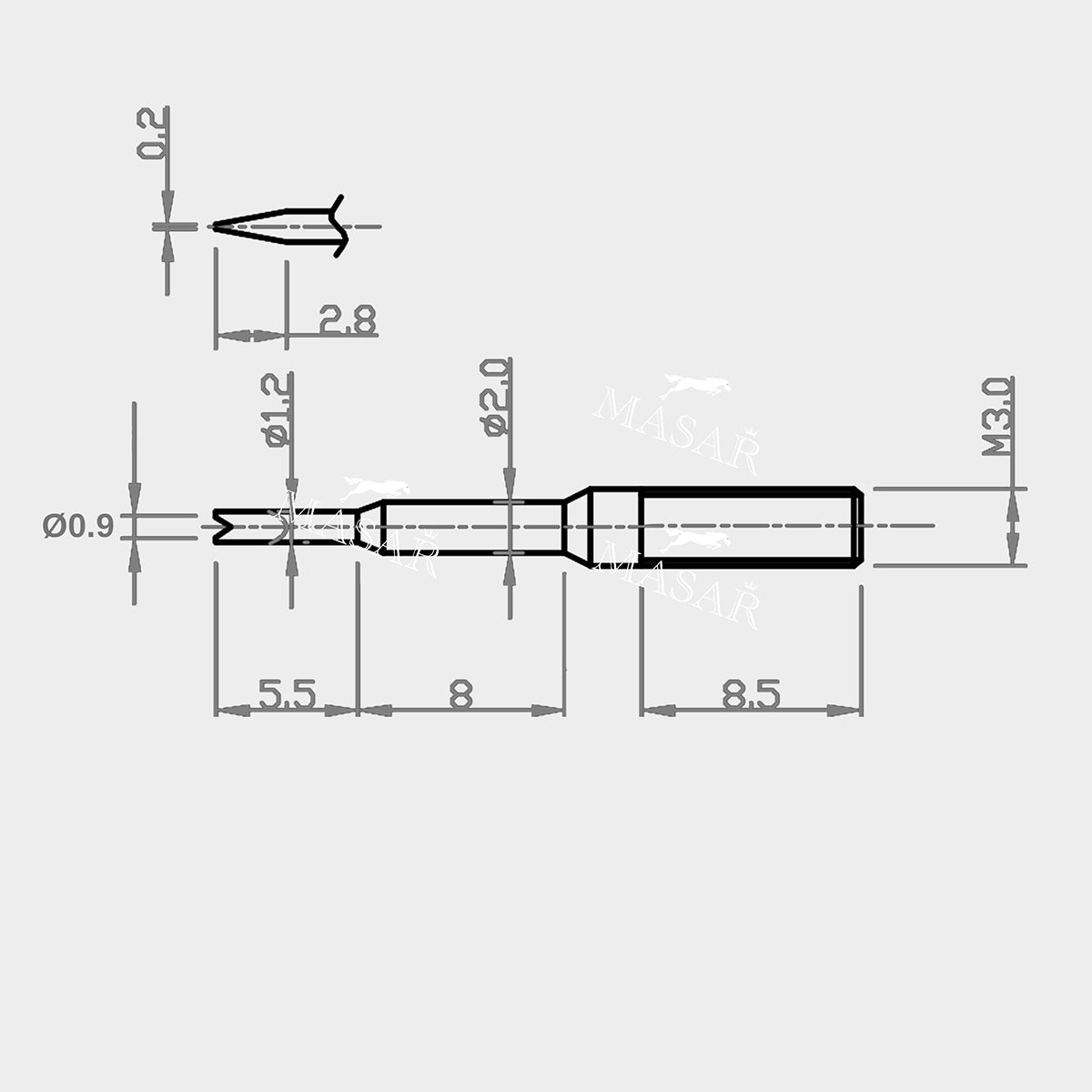 Forks for XT Premium Tool - Watch Strap Spring Bars - Thin or Wide - 420F STAINLESS STEEL