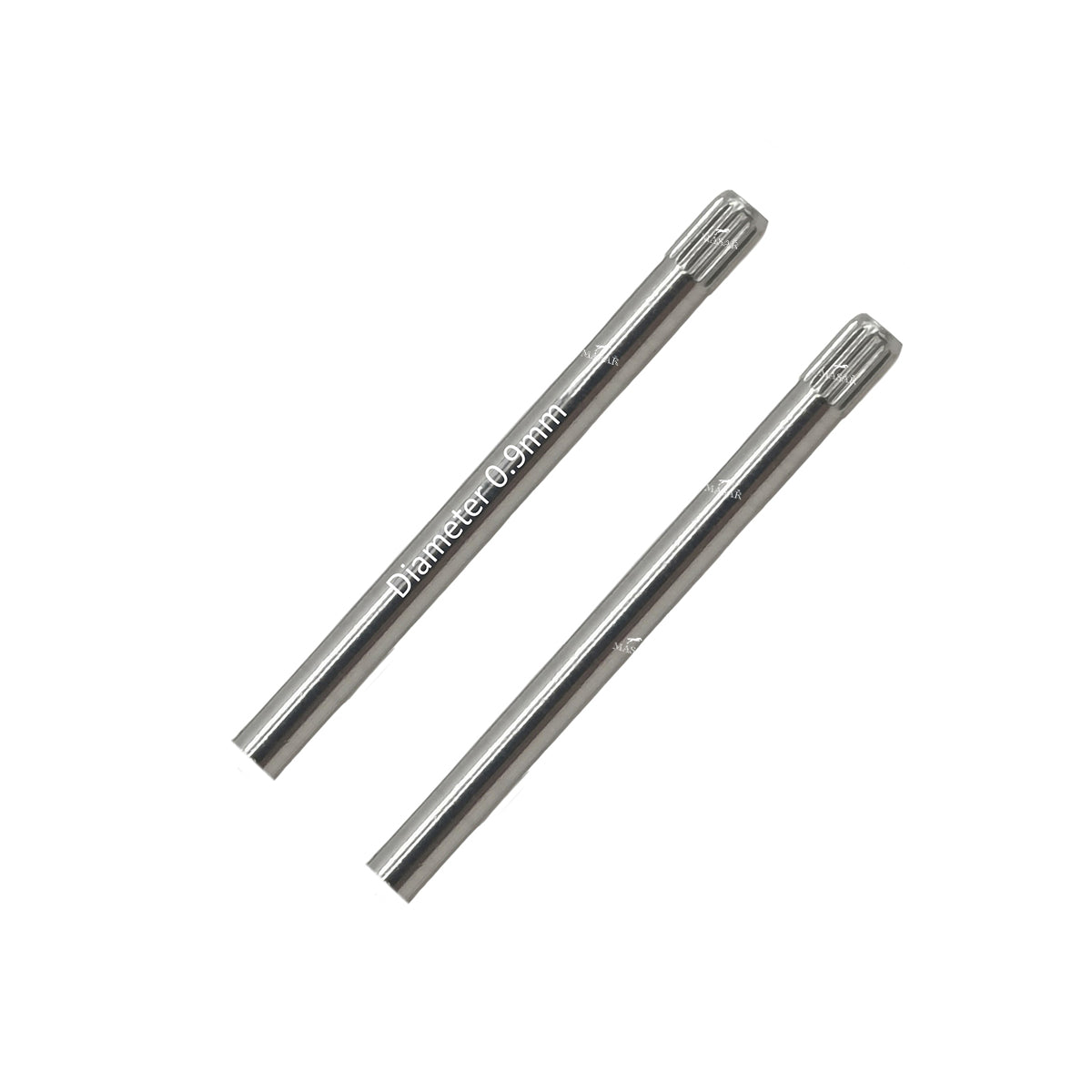 10mm to 21mm - Ø 0.9mm - Pins - Knurled - Notched - Serrated - for Watch Strap - 316L Stainless Steel - 2 Pcs