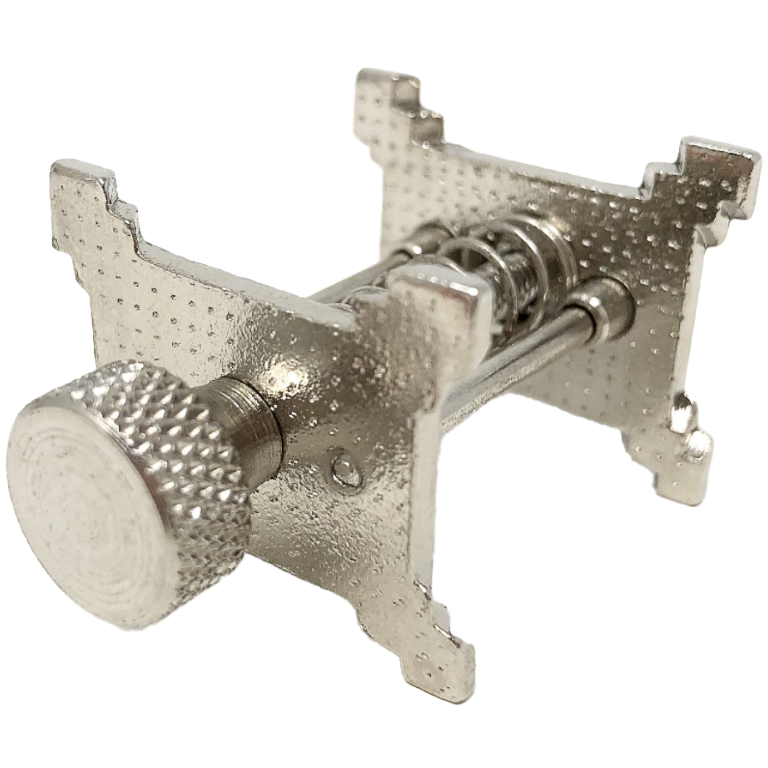 Watch Movement Holder, Nickel Plated Brass - with 4 usable sides
