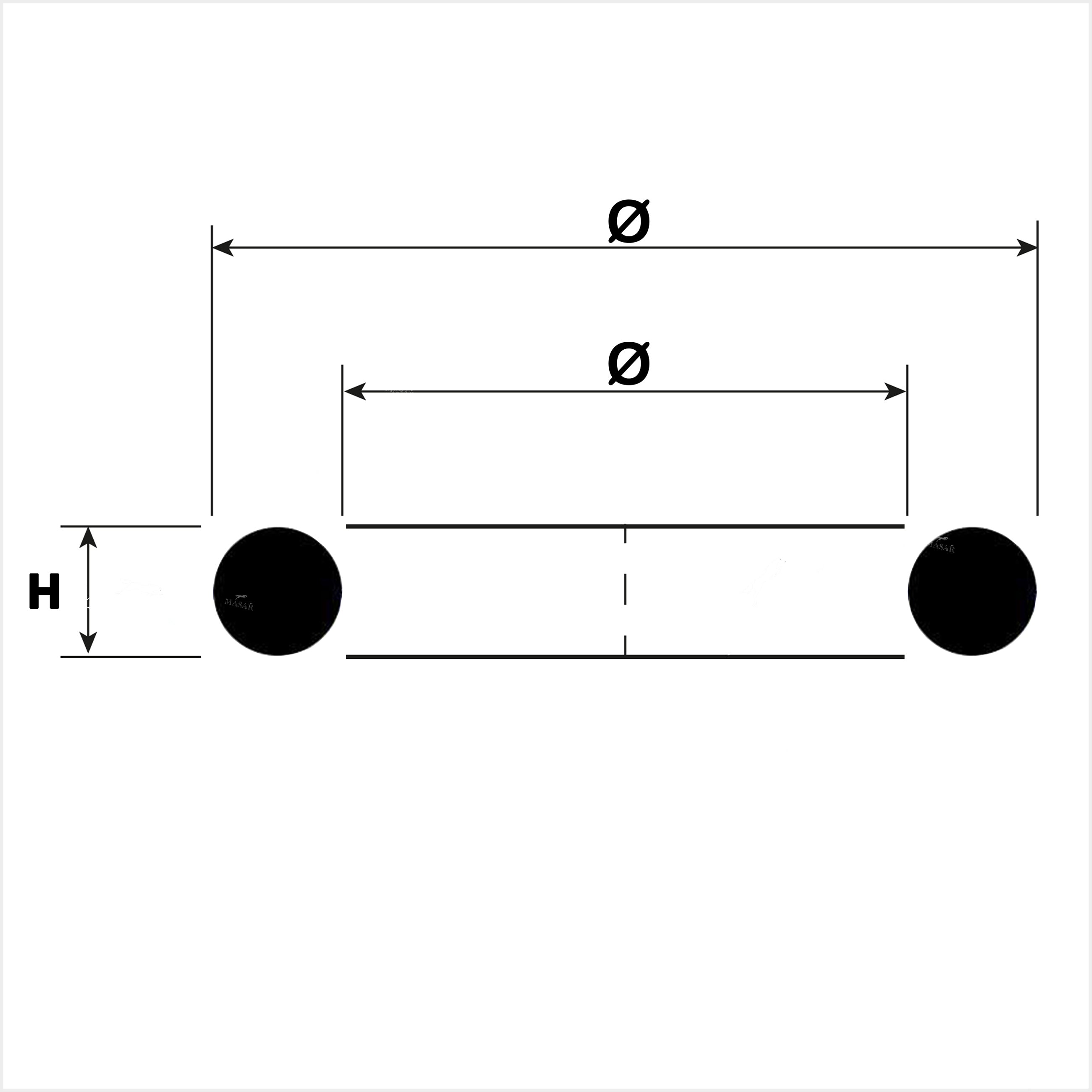 Ø 19.00mm to 39.50mm - O-Ring for Watches - H 1.0mm - O-Rings - 1 Pc