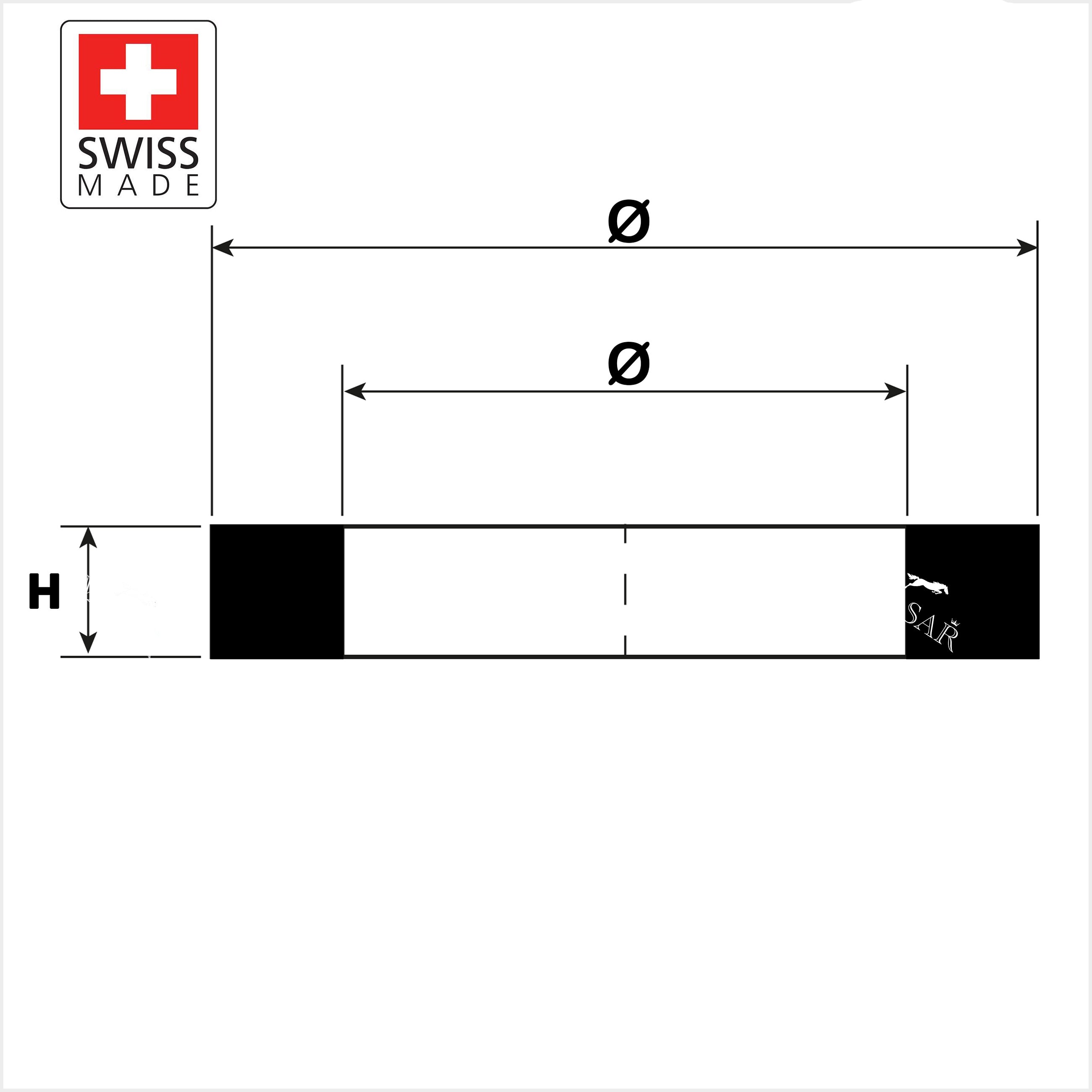 Ø 19.80 x 32.00mm - Flat Gasket for Watches - Compatible with Rolex - H 0.40mm to 1.20mm - 1 Pc