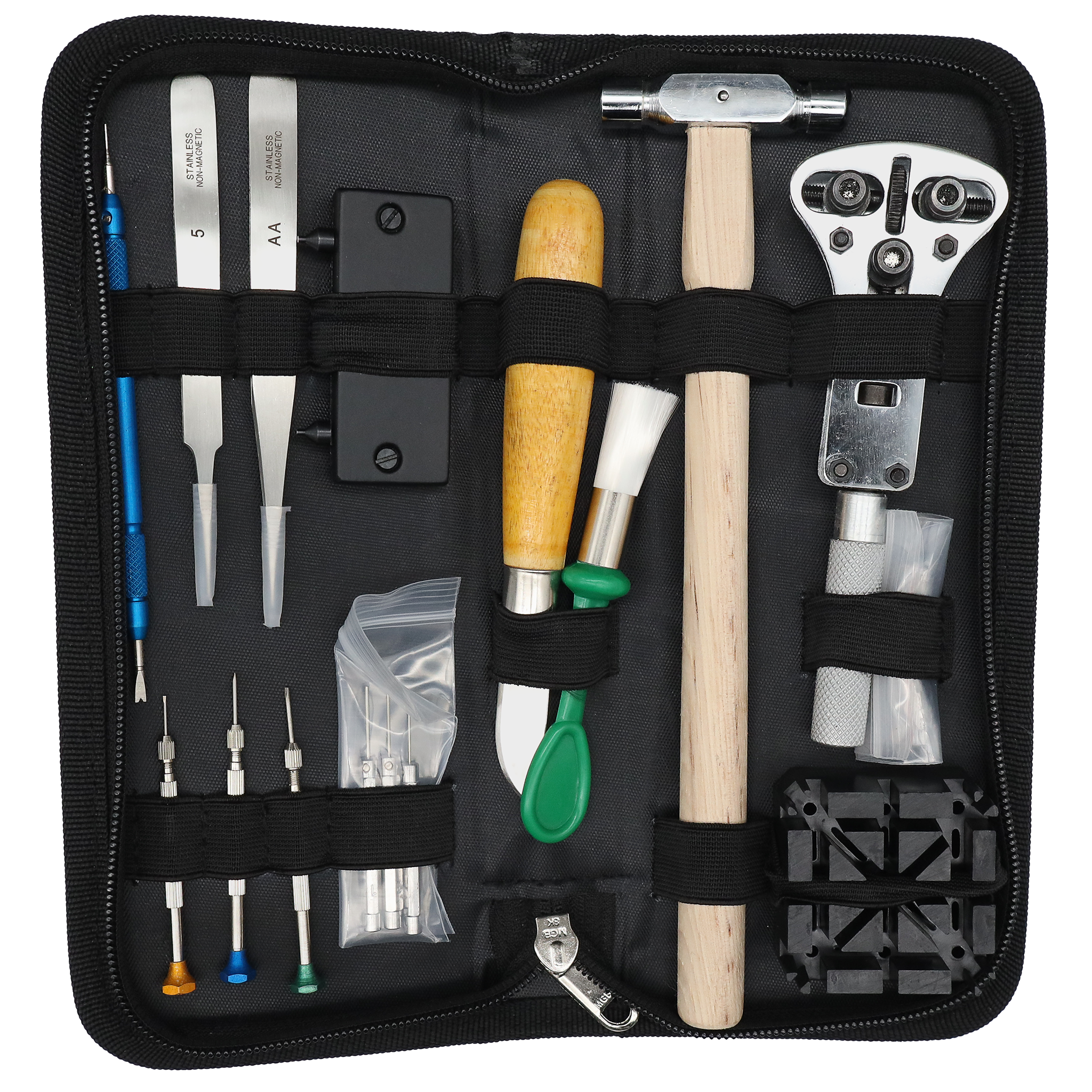 Uhrmacher-Werkzeugset – Leder – Reparatur von Uhren und Uhrenarmbändern – japanischer Stil