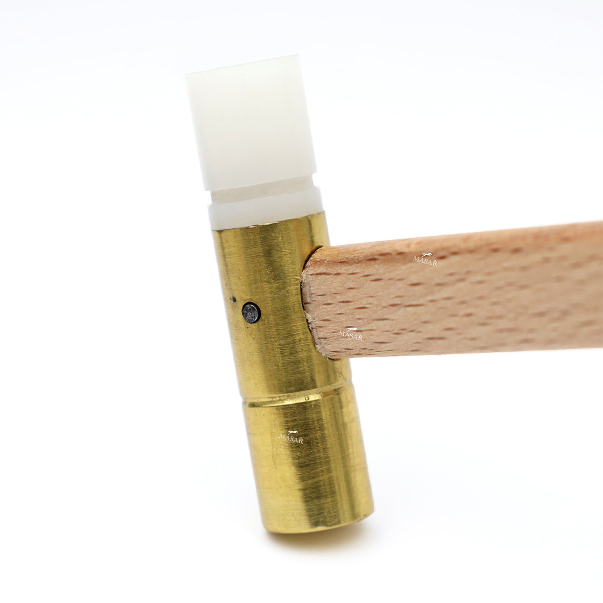 Uhrmacherhammer - Messing und Kunststoff, 55 g (2 oz) x 51 x 13 mm - zum Formen und Biegen von Metallen - 19161