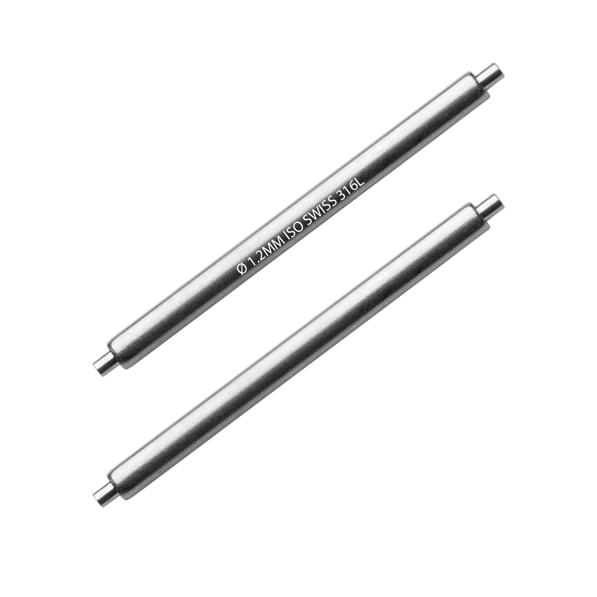 5mm to 25mm XSS Ø 1.2mm - Spring bars for watch strap - 316L stainless steel - 0.6mm - Swiss Made - 2 pcs