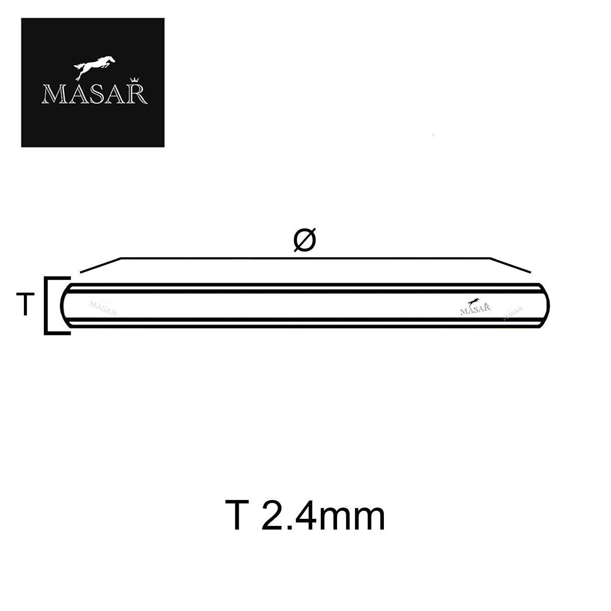 Dicke 2,0mm 2mm - Uhrglas (massiv) - Ø 20mm bis 50,0mm Mineral rund - flach x gewölbt - 1 Stück