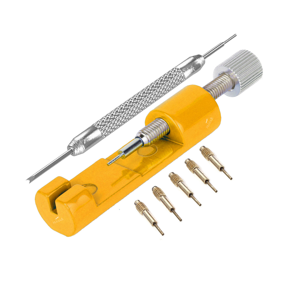 Watch strap pin punch tool + spring bar tool