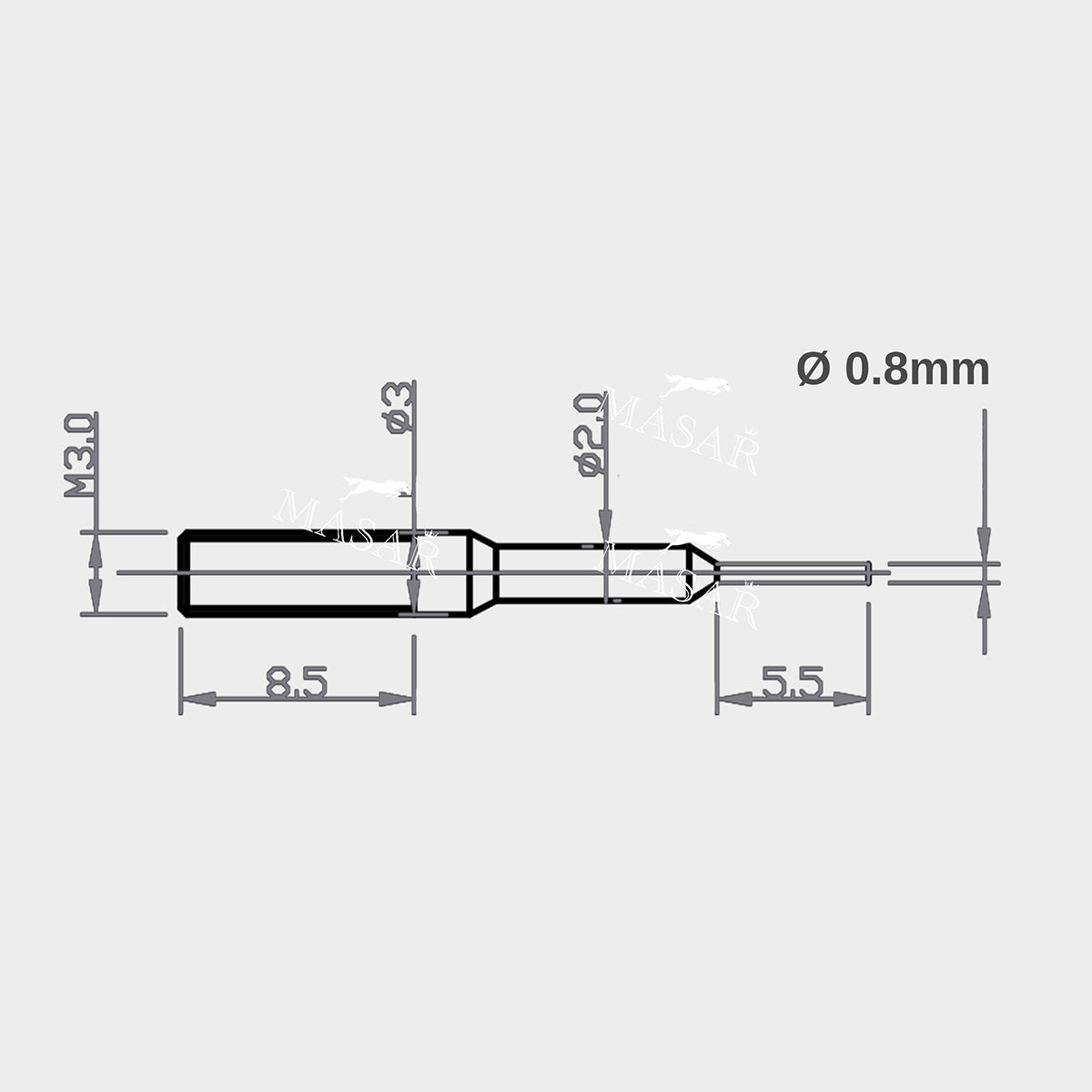 Replacement tips for XT Premium Tool – Watch Strap – 0.7mm or 0.8mm - 420F Stainless Steel