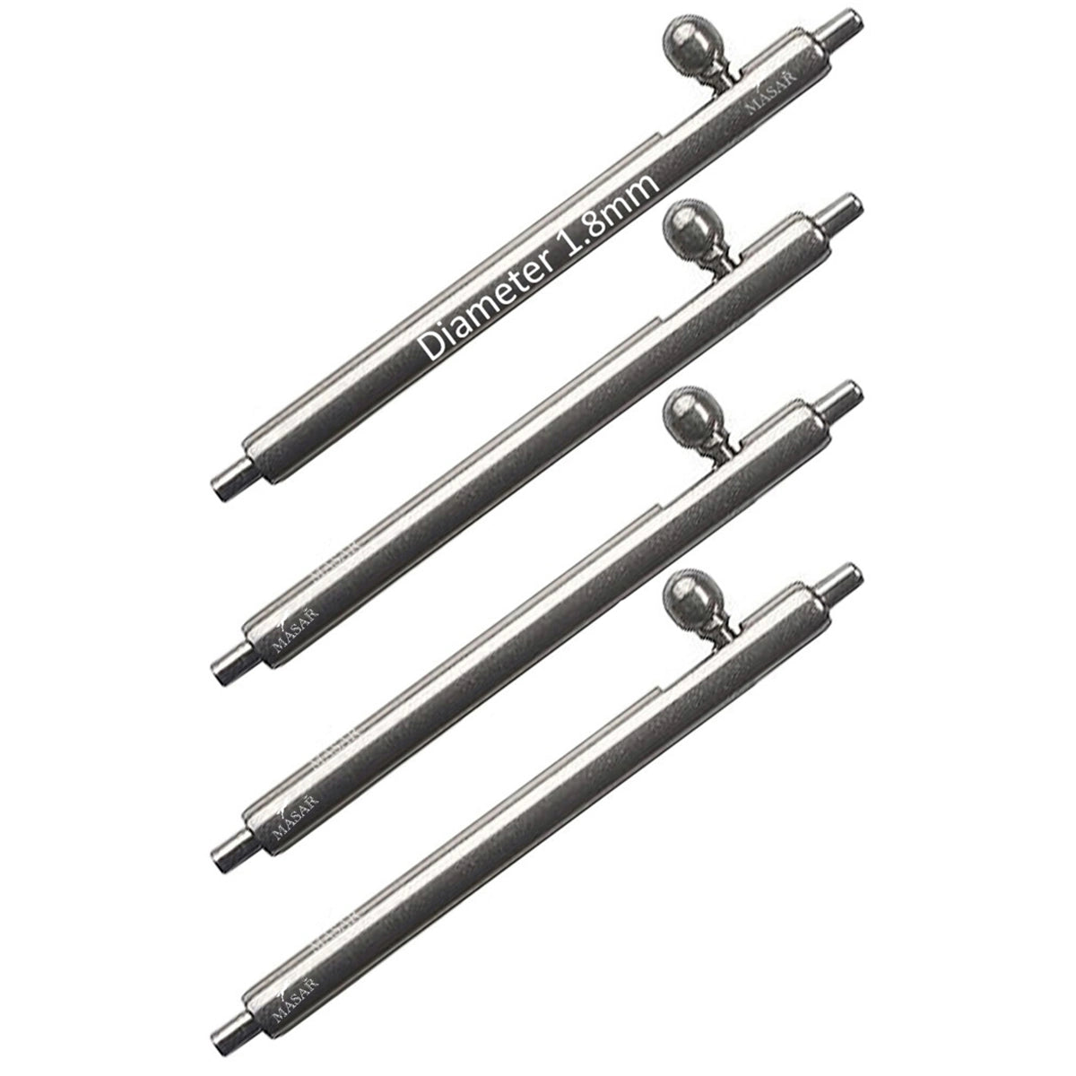 17 mm Uhrenpumpe, Schnellspannhebel, Edelstahl, 4 Stück