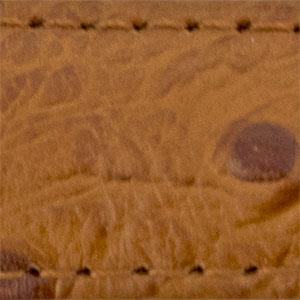 12 mm bis 20 mm Strauß – Rindsleder – Uhrenarmband – silberne Schnalle – 3,6 mm Polsterung