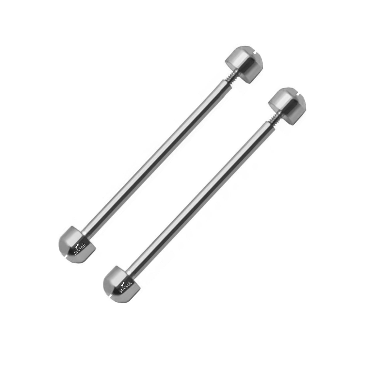 Screw Bars - Diameter 1.2mm, Head H Ø 3.7mm - Watch Strap Fastener - Silver - 2 Pcs