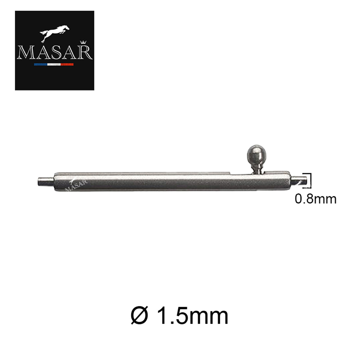 XSA Ø 1.5mm - Spring bars for watch strap - Quick release - Quick Release Stainless steel 304L - 0.8mm - 4 pcs