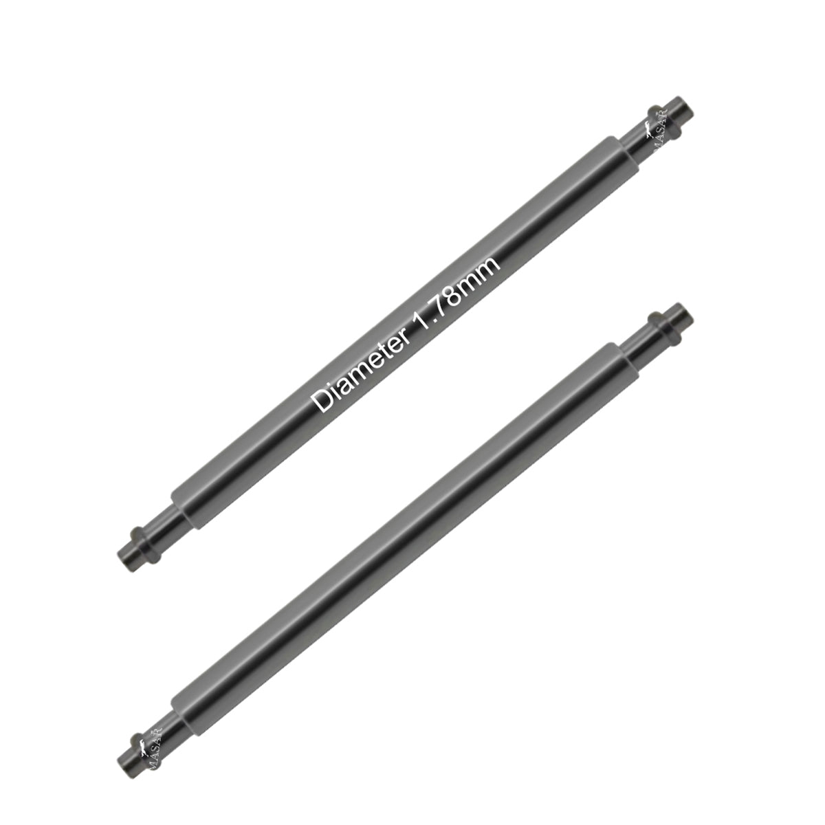 18mm to 24mm XSF Ø 1.78mm - Spring bars for watch strap - 316L stainless steel - 0.8mm - 2 pcs