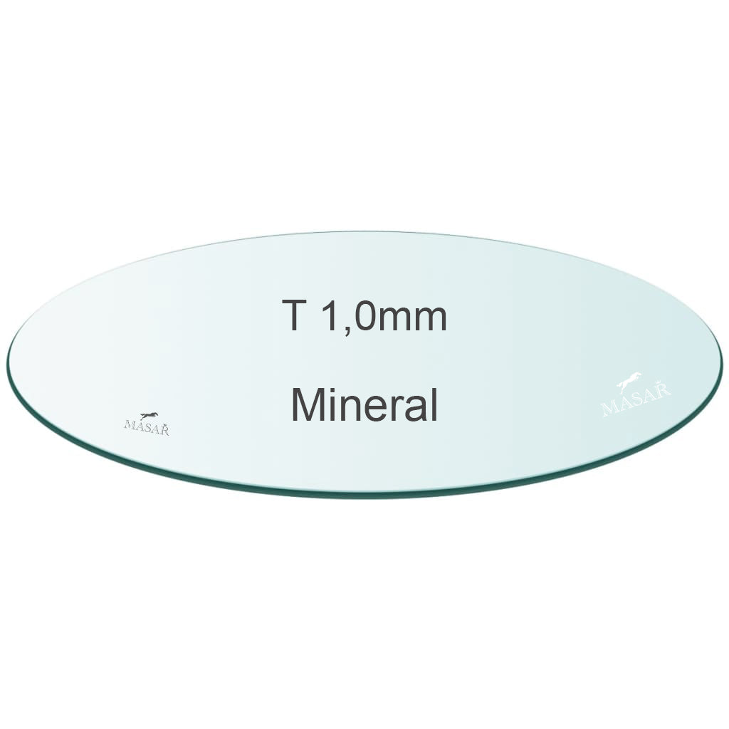 Premium Flaches Uhrglas – rundes Mineralglas – Dicke 1,0mm – Ø 10mm bis 19,9mm – 1 Stück